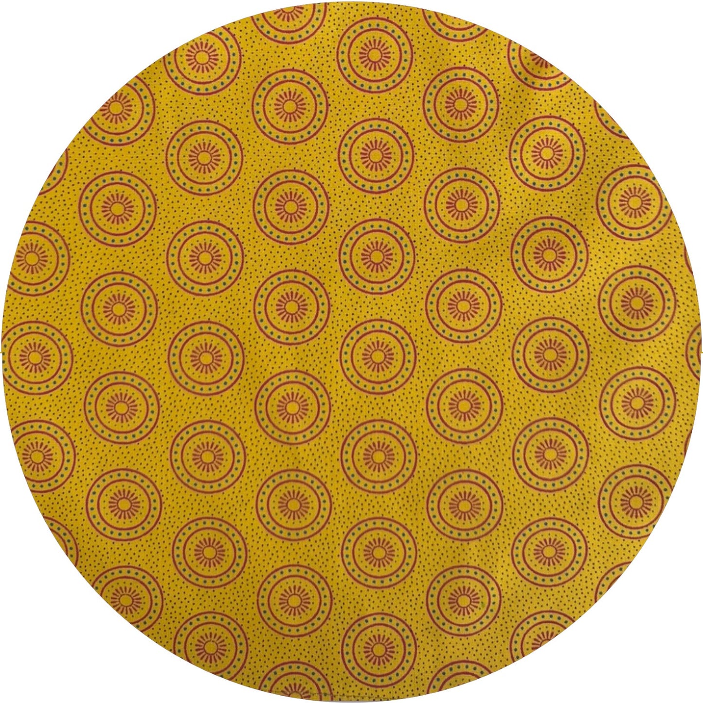 Baby mustard shweshwe A-line dress