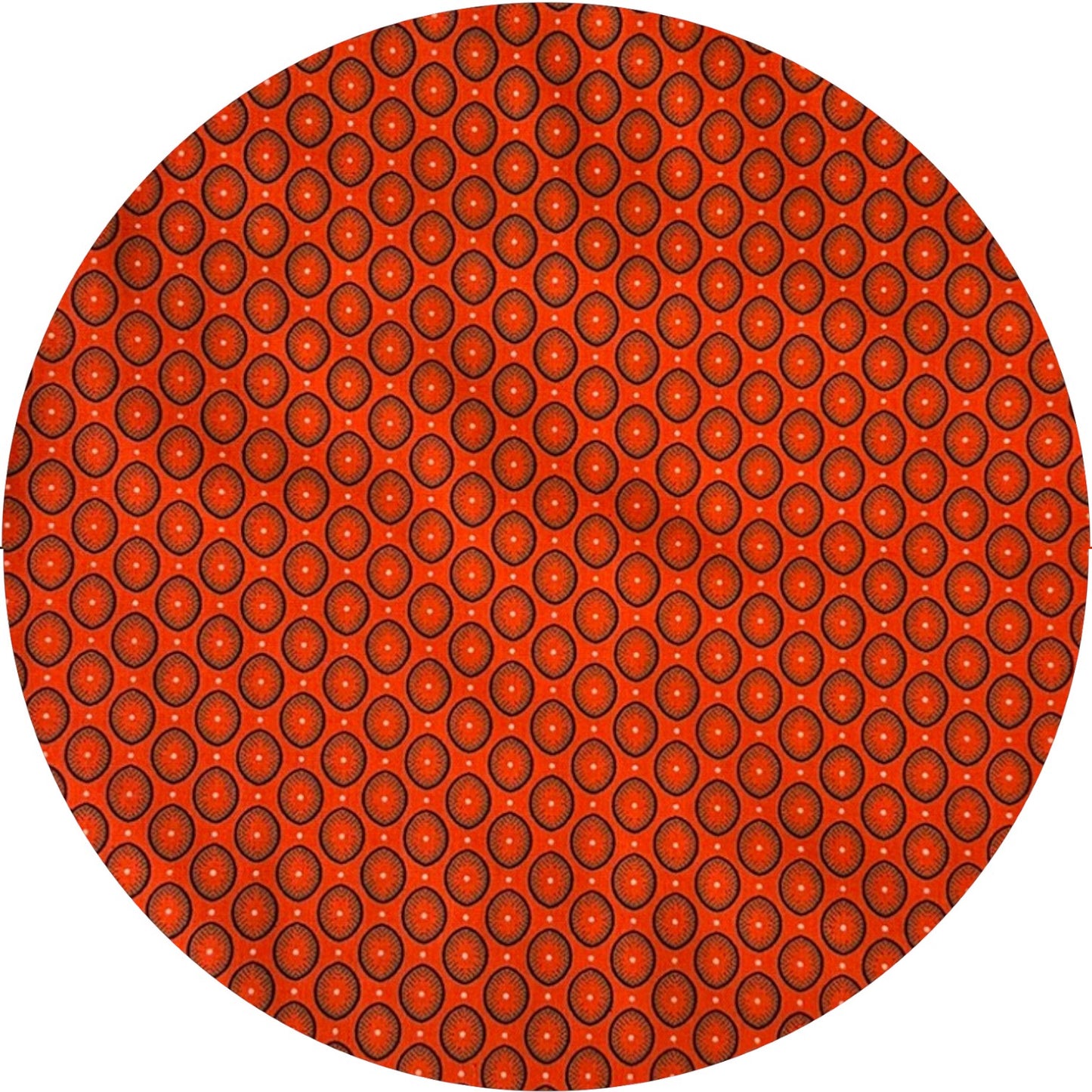 Baby orange shweshwe A-line dress
