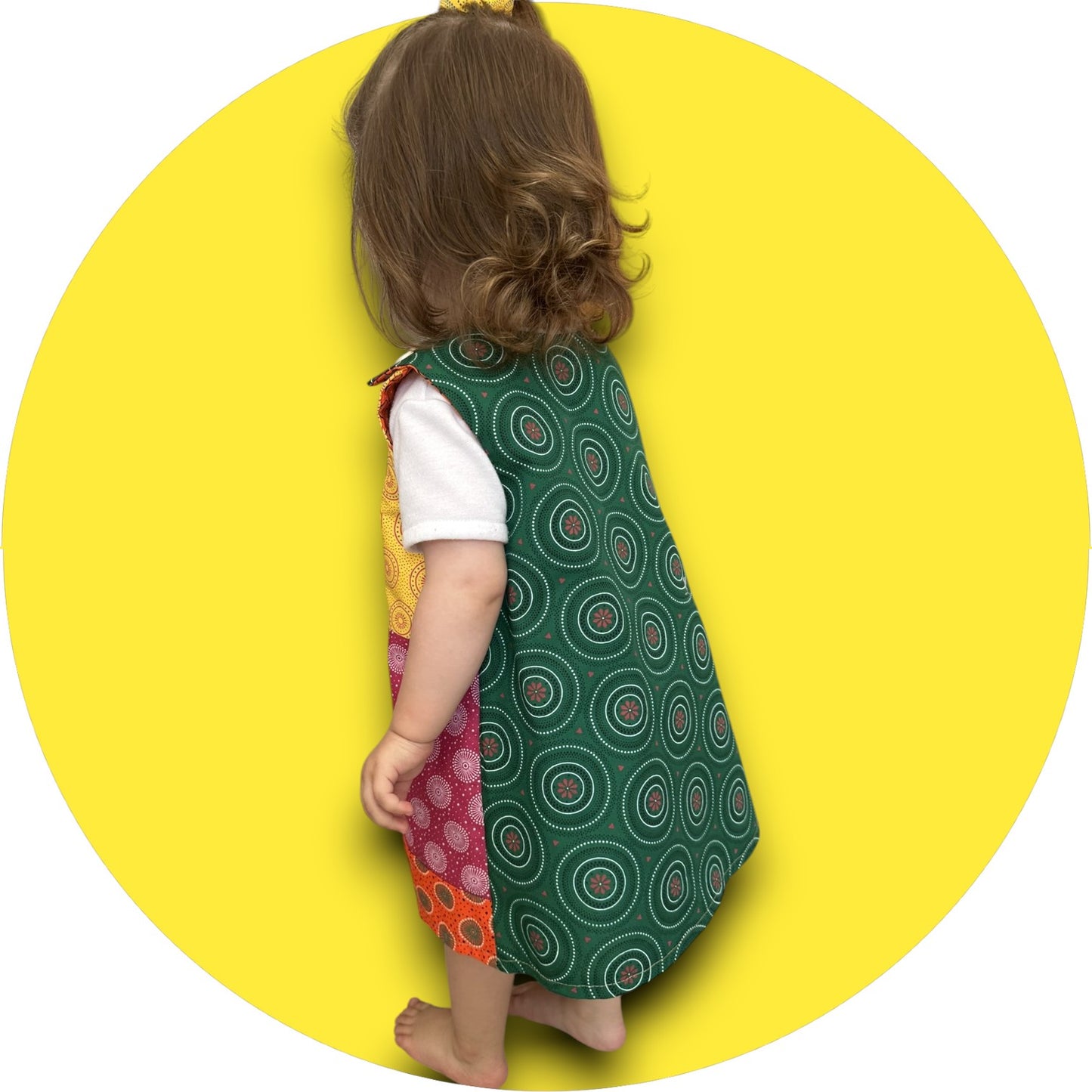 Baby Colorful Shweshwe Patchwork A-Line Dress
