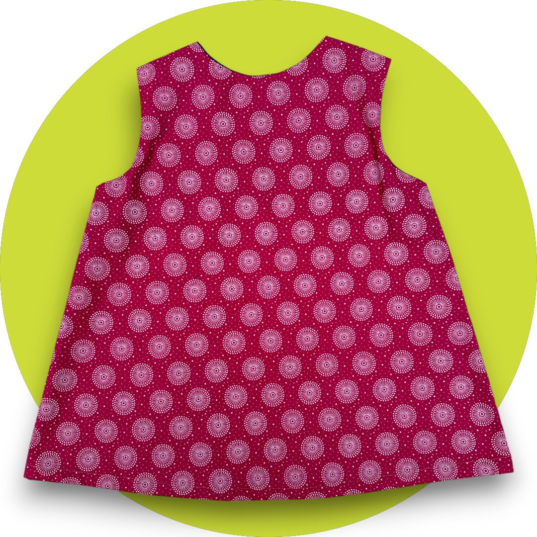 Baby pink shweshwe A-line dress