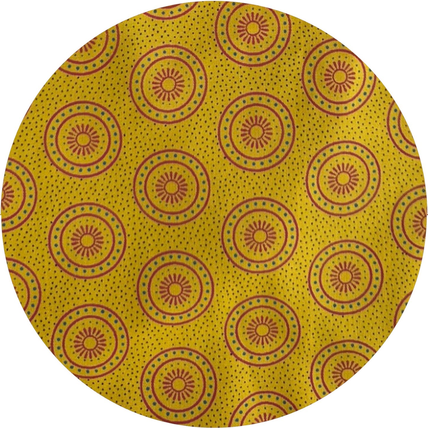 Baby mustard shweshwe cross-over top