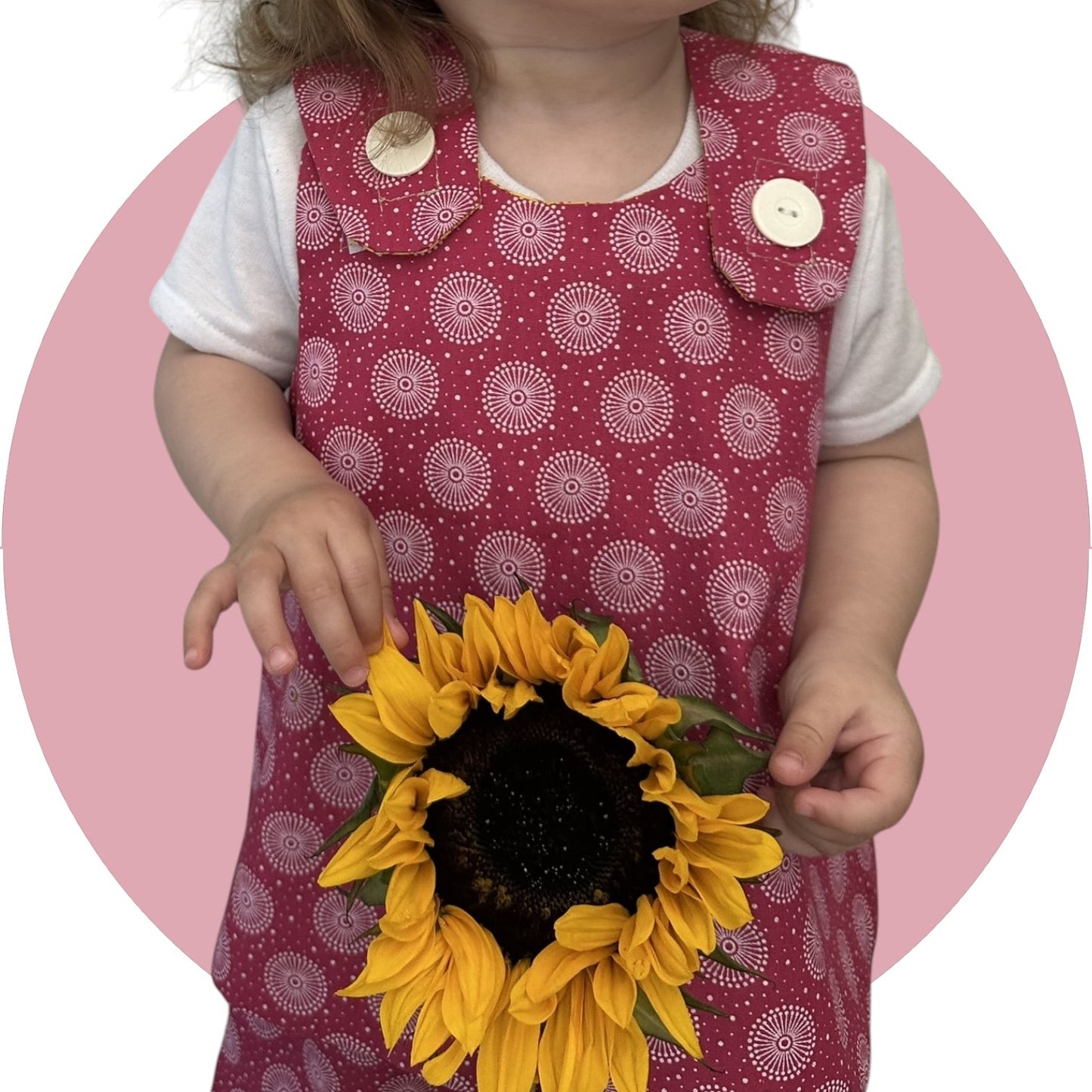 Baby pink shweshwe cross-over top