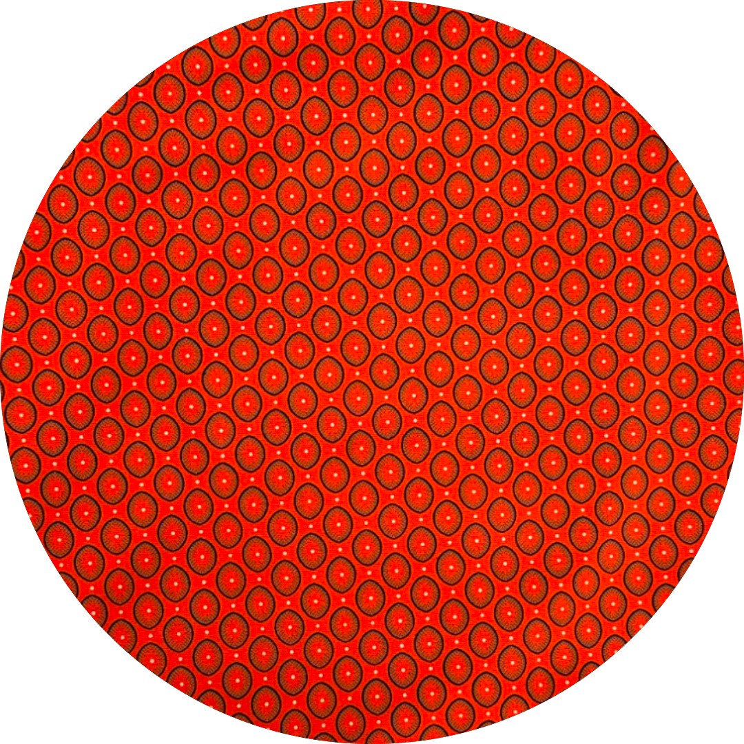 Baby orange shweshwe cross-over top