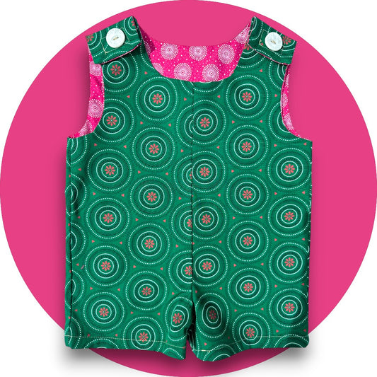 Baby green and pink shweshwe jumper
